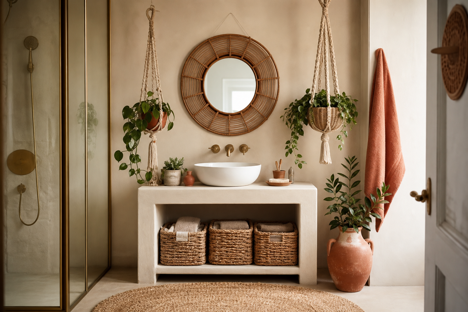 Salle de Bain Bohème : 5 Accessoires Naturels et Authentiques