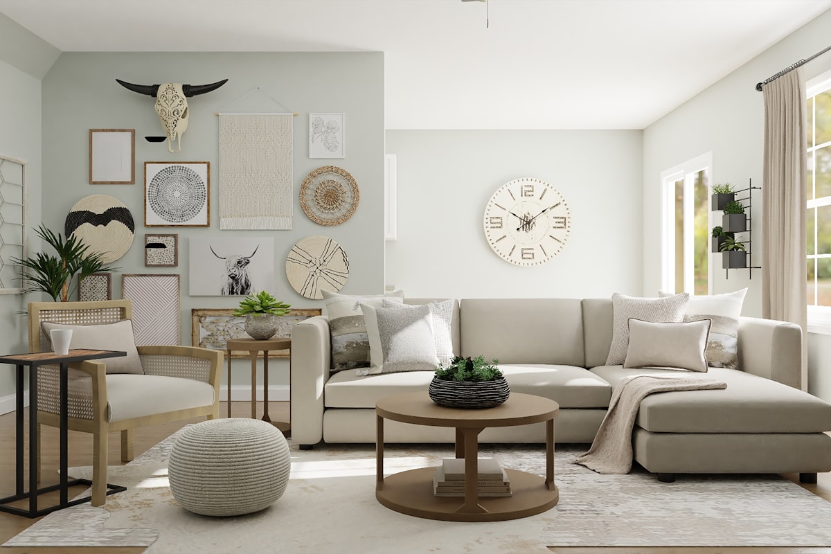 Salon moderne bien agencé